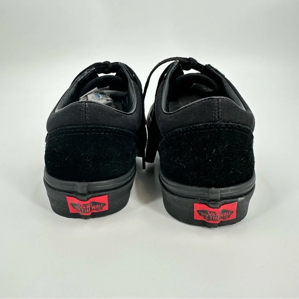 Vans Old Skool Flame Wall Collection Unisex Black Skate Shoes Size M-7, W-8.5